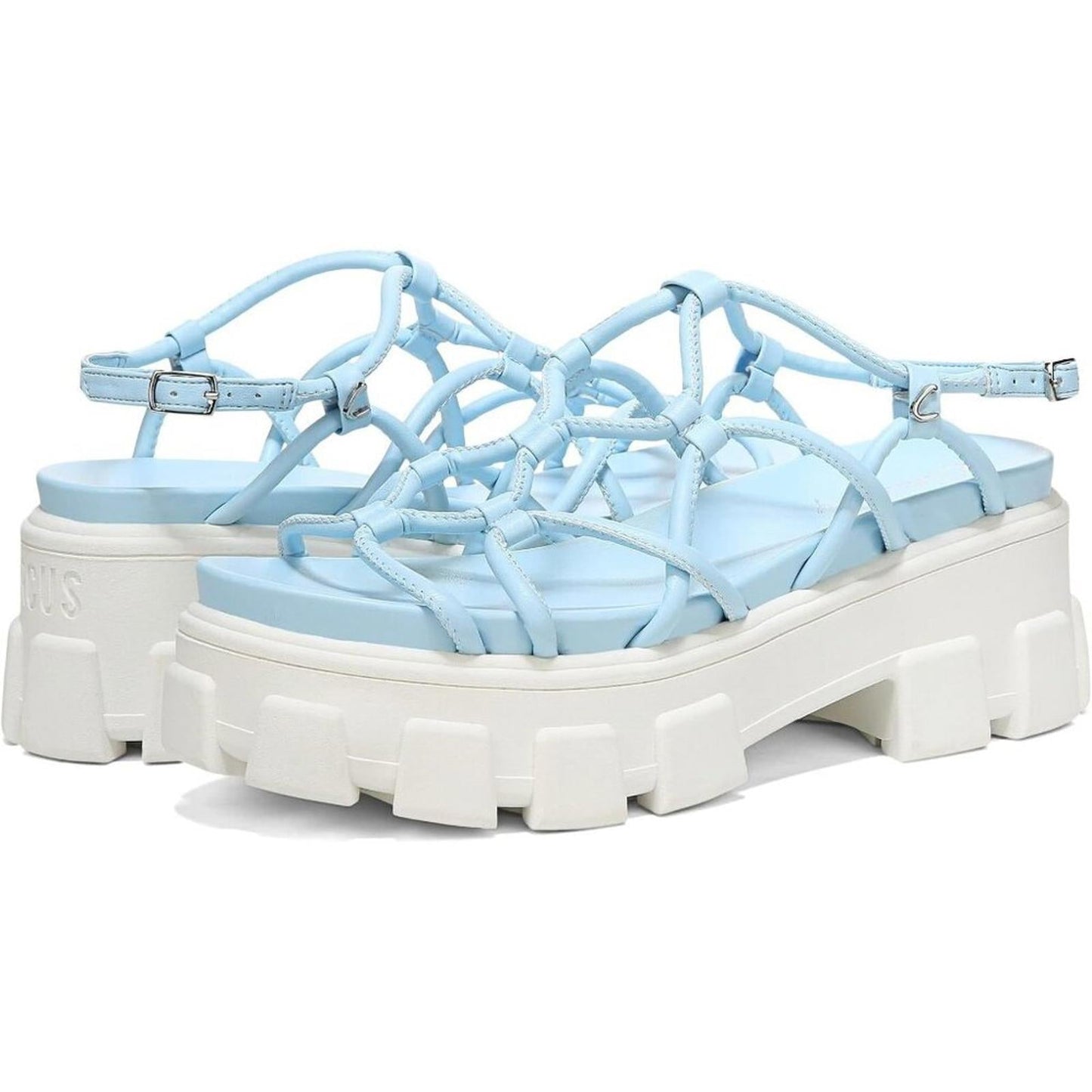 Greyson Poolside Blue Chunky Strappy Sandals