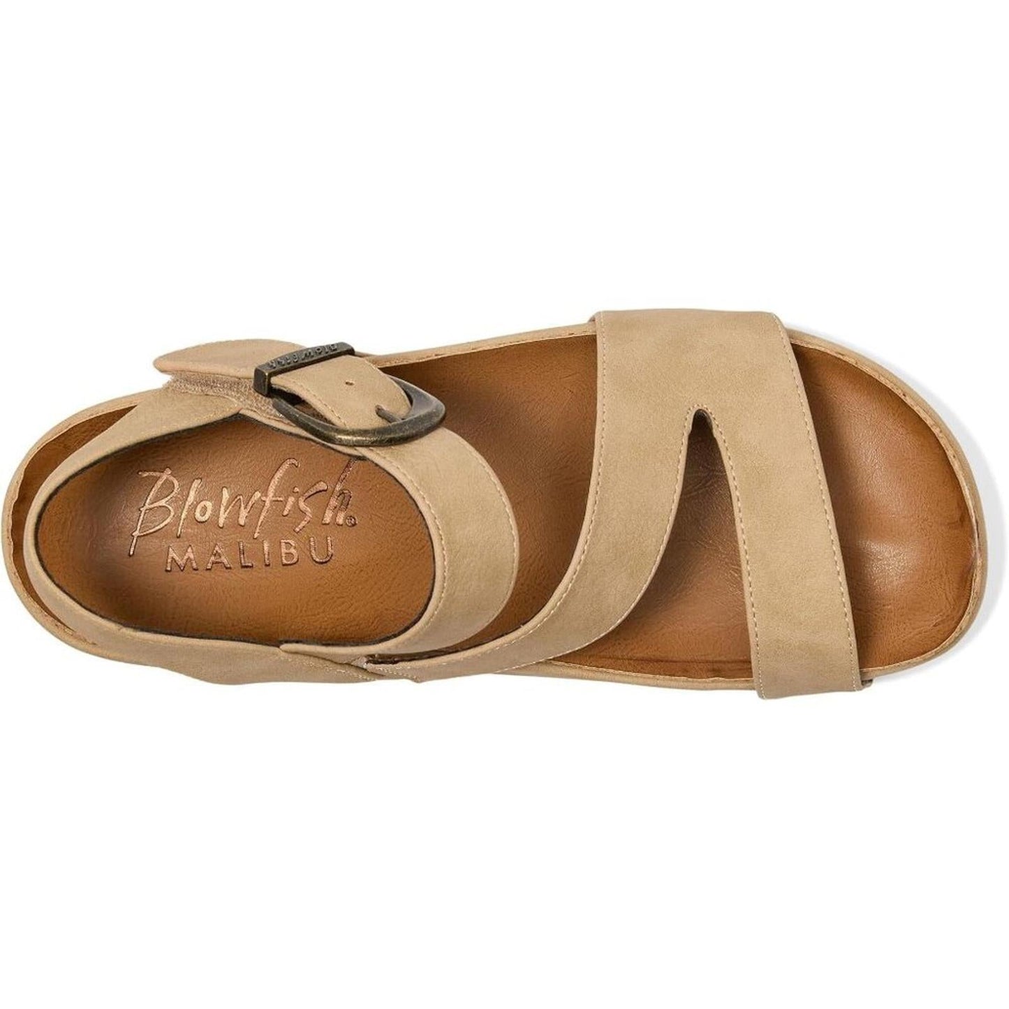 Isabel Sand Faux Nubuck Platform Sandals