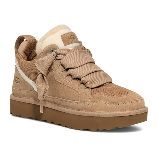 Lowmel Sand Suede Leather Lace Up Sneakers