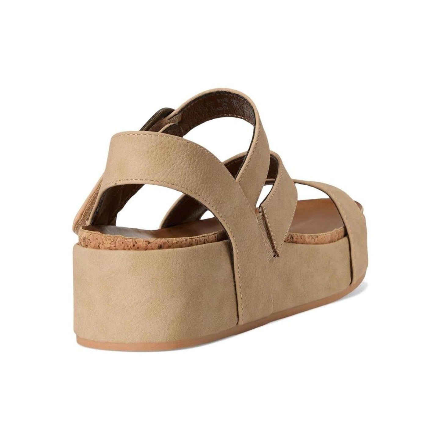 Isabel Sand Faux Nubuck Platform Sandals