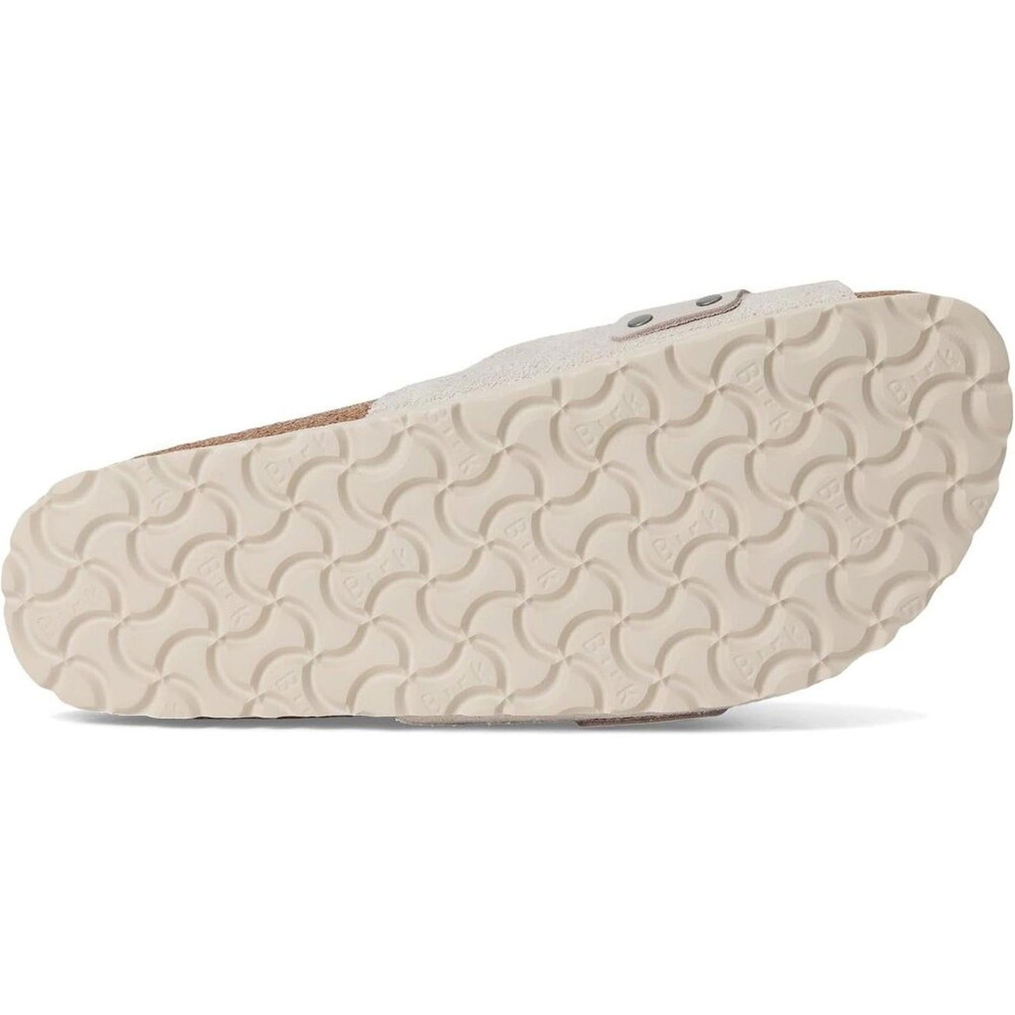 Oita White Suede Slide Sandals