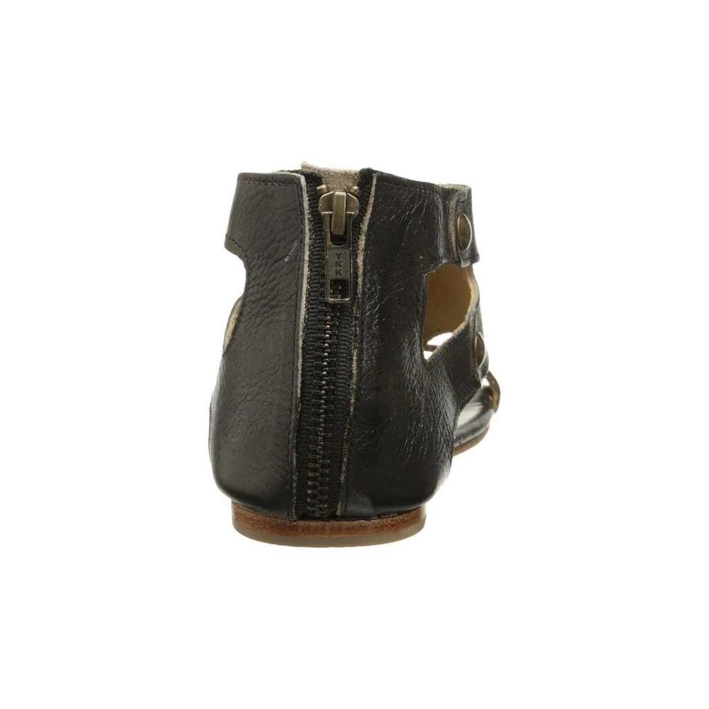 Soto Black Rustic Leather Sandals