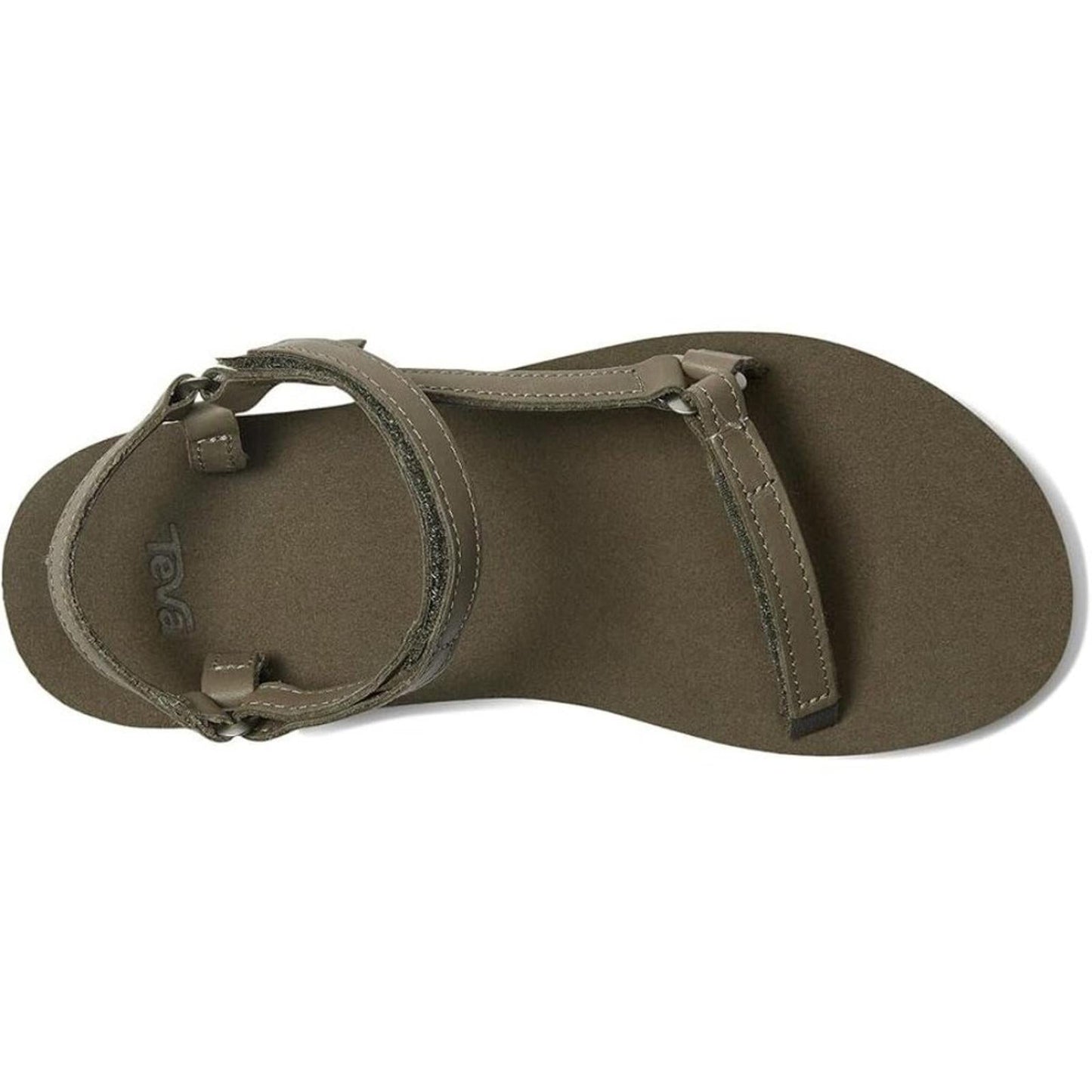 Original Universal Slim Burnt Olive Leather Strap Sandals
