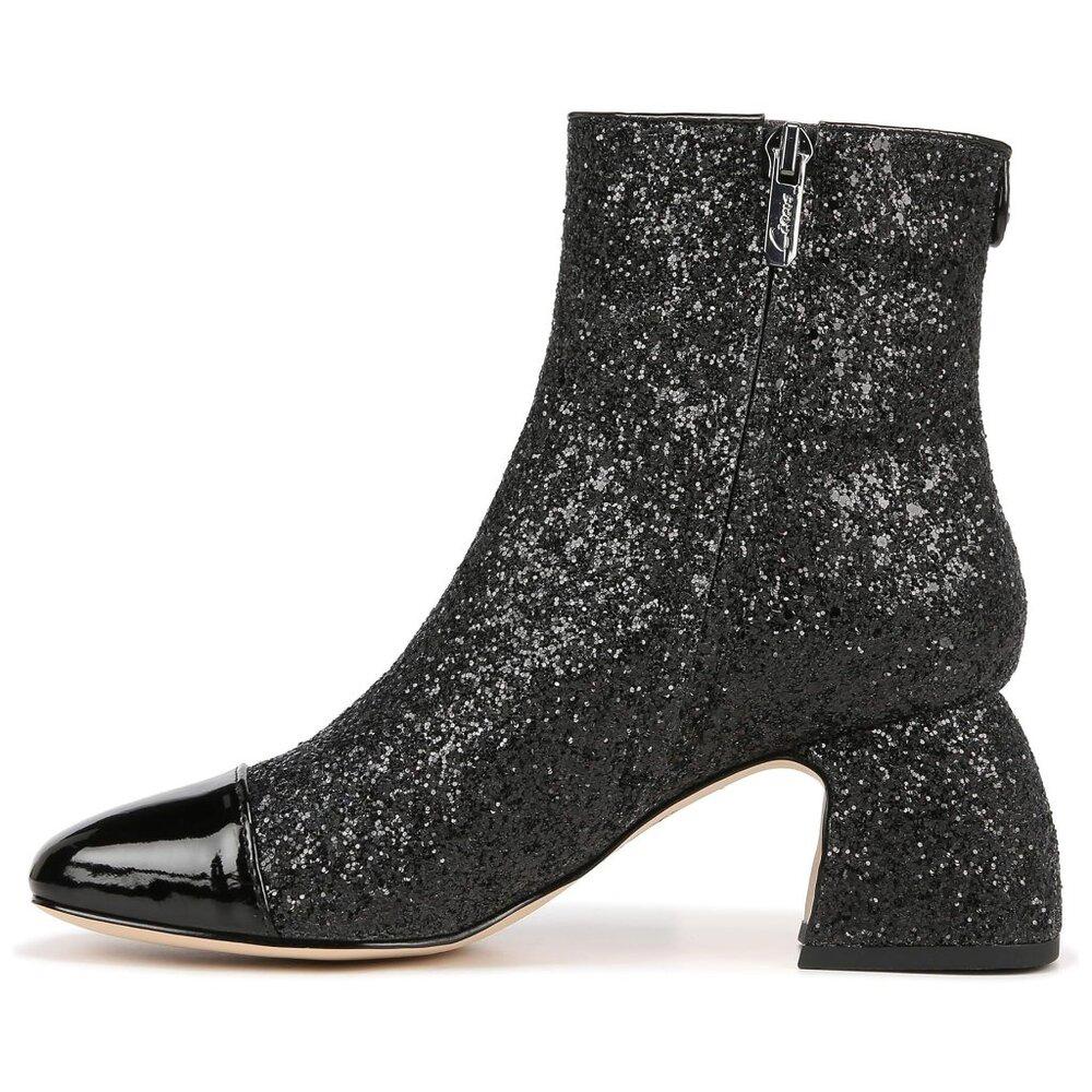 Osten Black Jewel Heeled Ankle Boots