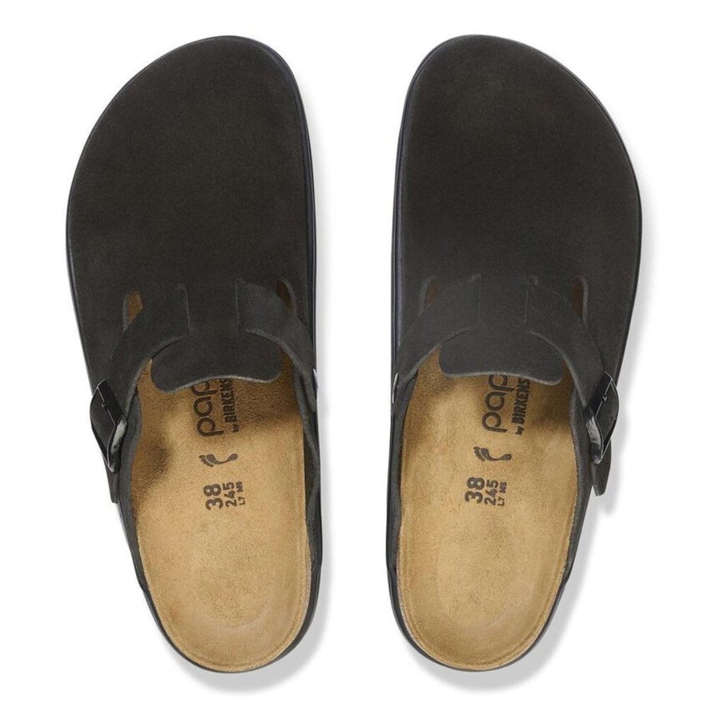Papillio Boston Chunky Suede Leather Clogs
