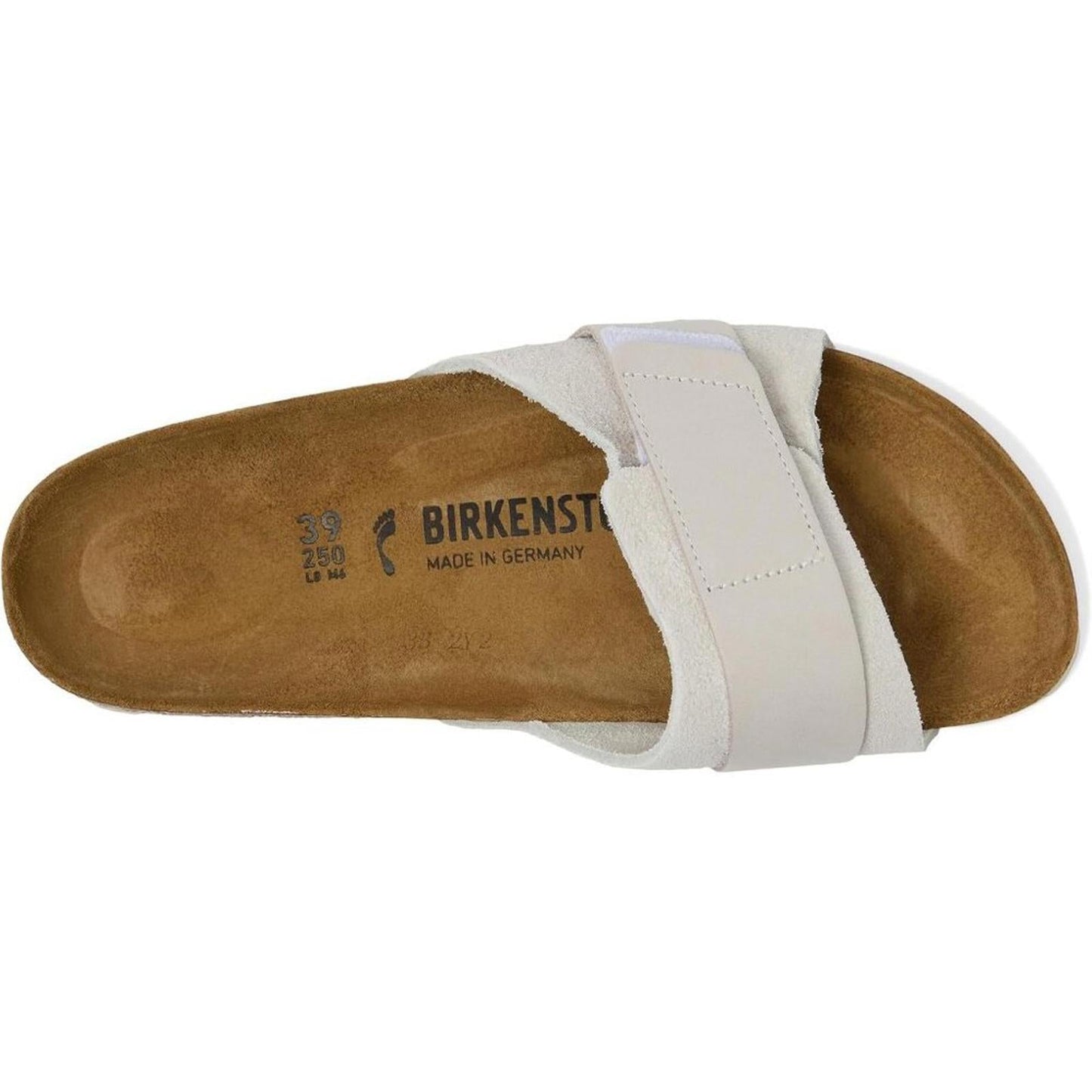 Oita White Suede Slide Sandals