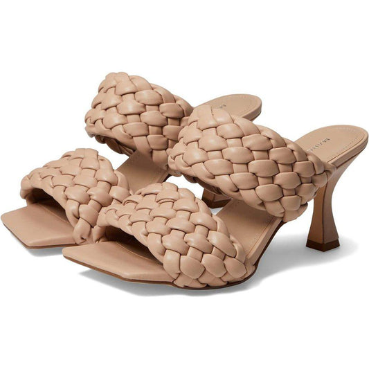 Toree Latte Braided Heeled Sandals