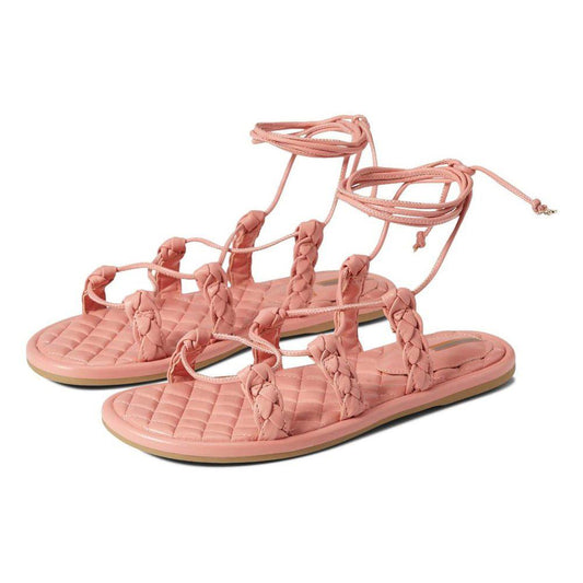 Zariah Dark Choco Quilted Flat Sandals