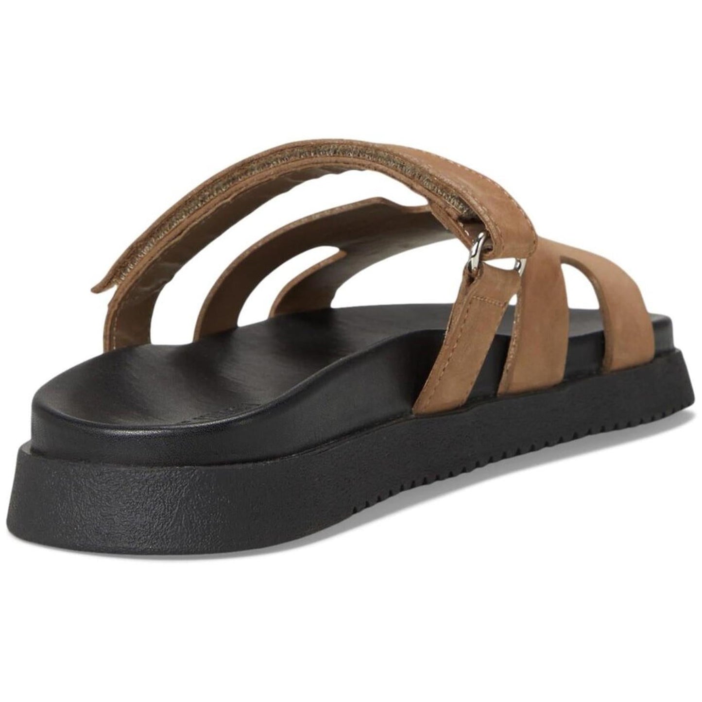 Steve Madden Shoes Mayven Tan Nubuck Slide Sandals