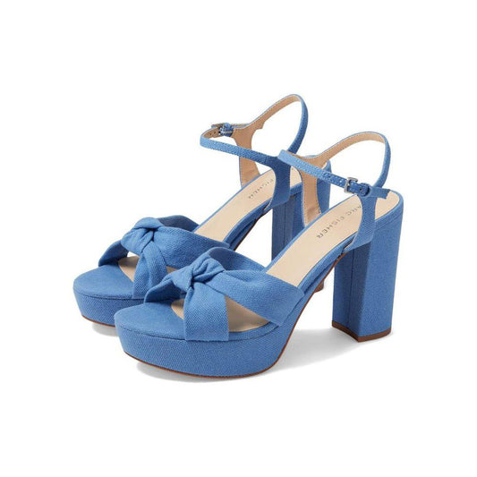 Deren Blue Heeled Sandals