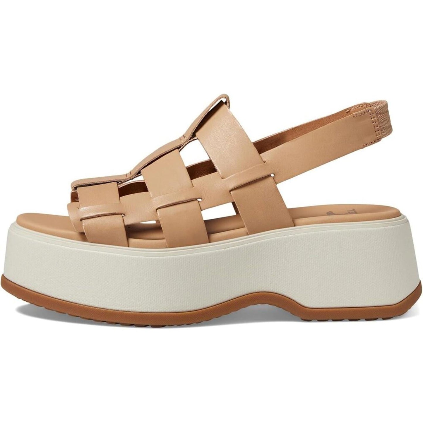Dayspring Honest Beige Leather Slingback Sandals