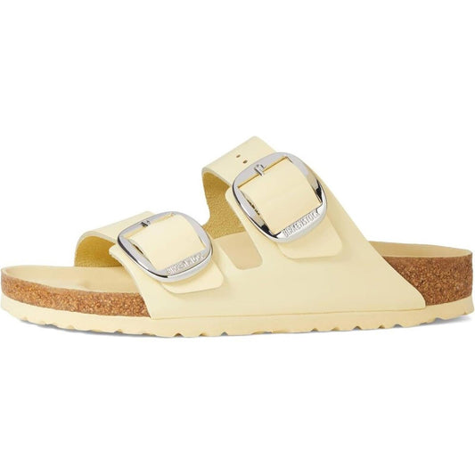 Arizona Big Buckle High Shine Butter Leather Sandals