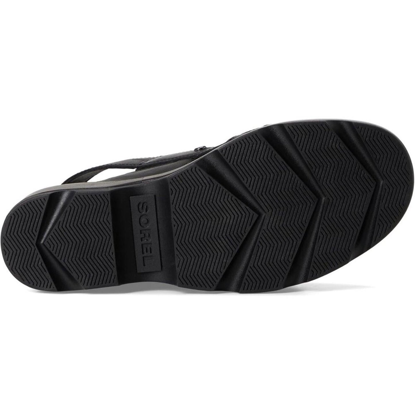Joanie IV Black Leather Wedge Sandals