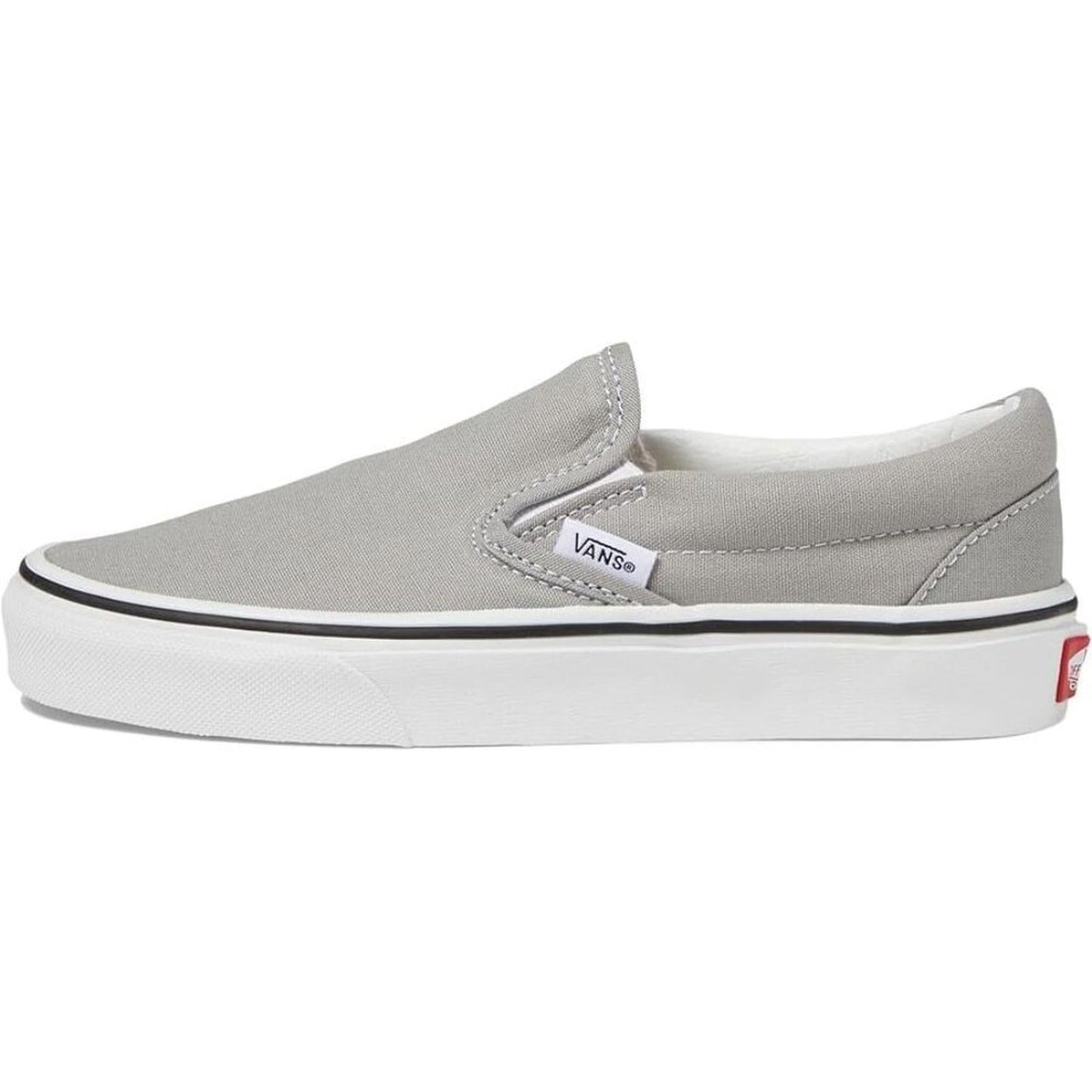 Classic Drizzle True White Canvas Slip On Sneakers