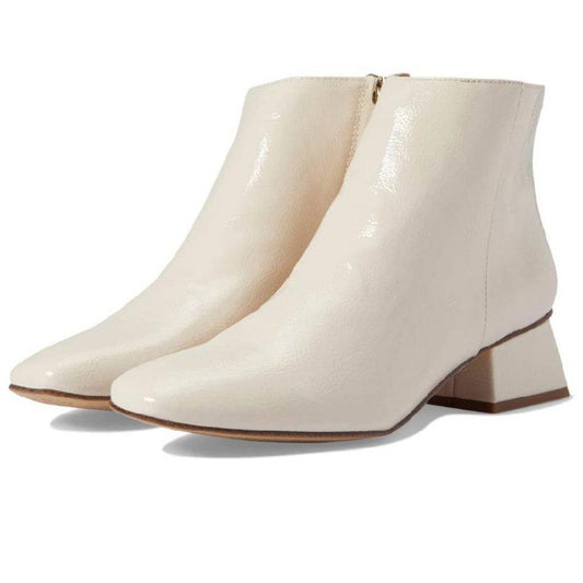 Daysi Ivory Heeled Ankle Boots