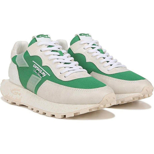 Devyn Green White Lace Up Sneakers