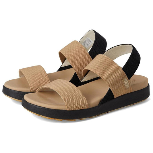 Elle Cornstalk Black Backstrap Sandals