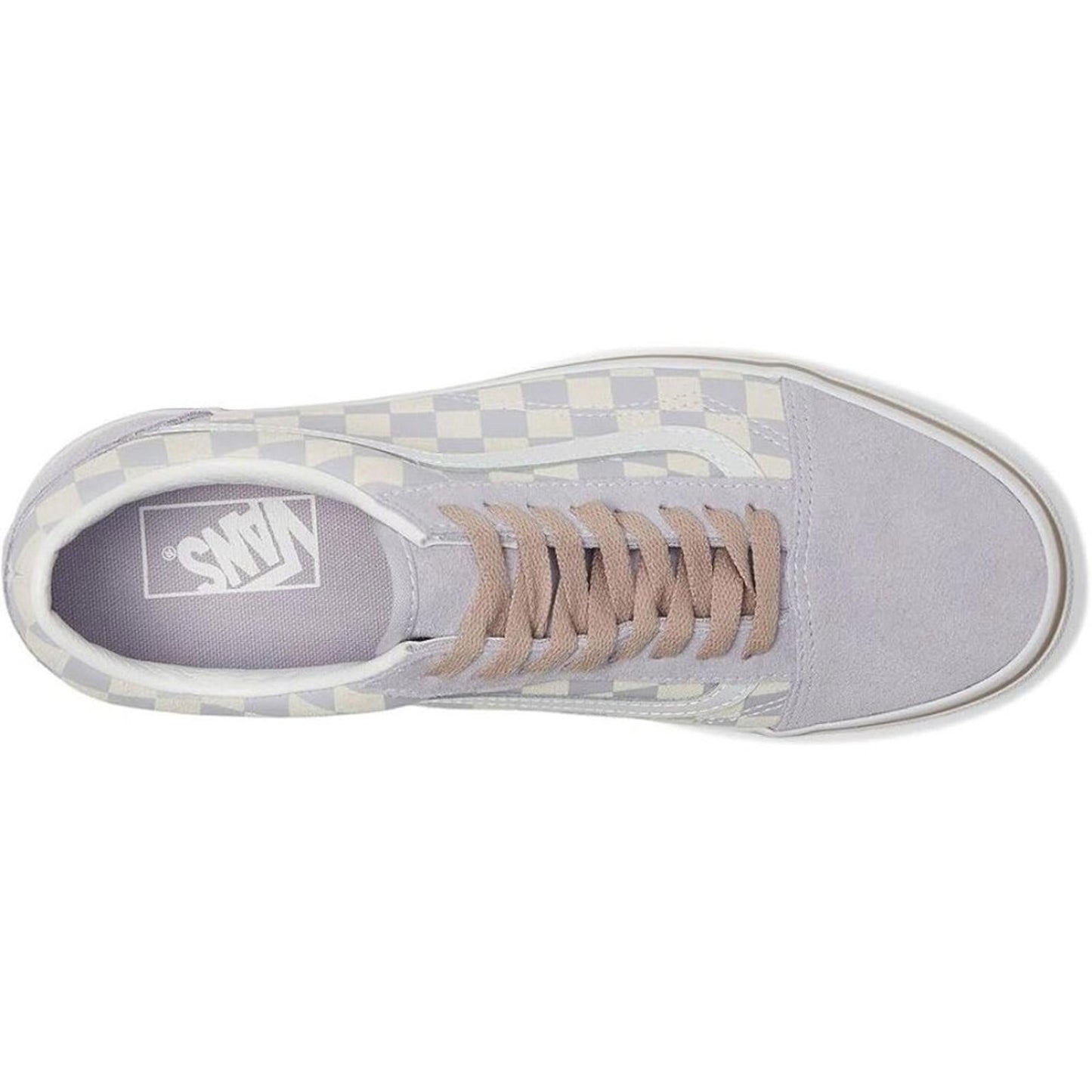 Old Skool Checkerboard Evening Haze Lace Up Sneakers