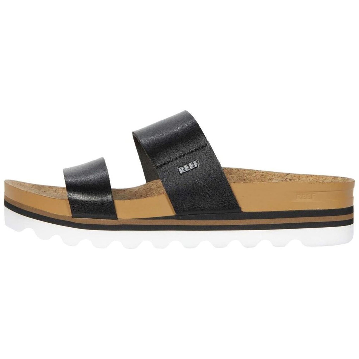 Cushion Vista Hi Black Slide Sandals