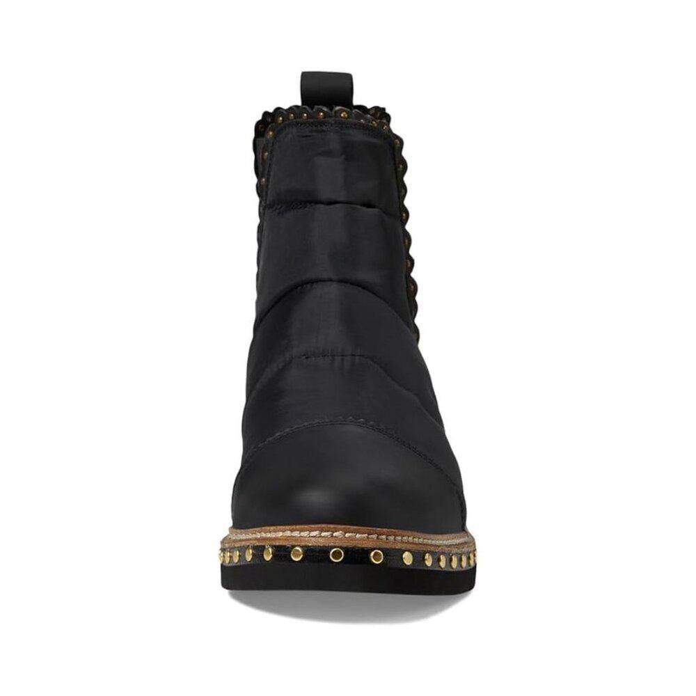 Atlas Black Puffer Chelsea Boots