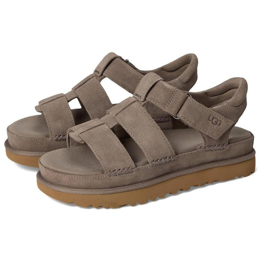 Godenstar Smoke Plume Suede Strap Sandals