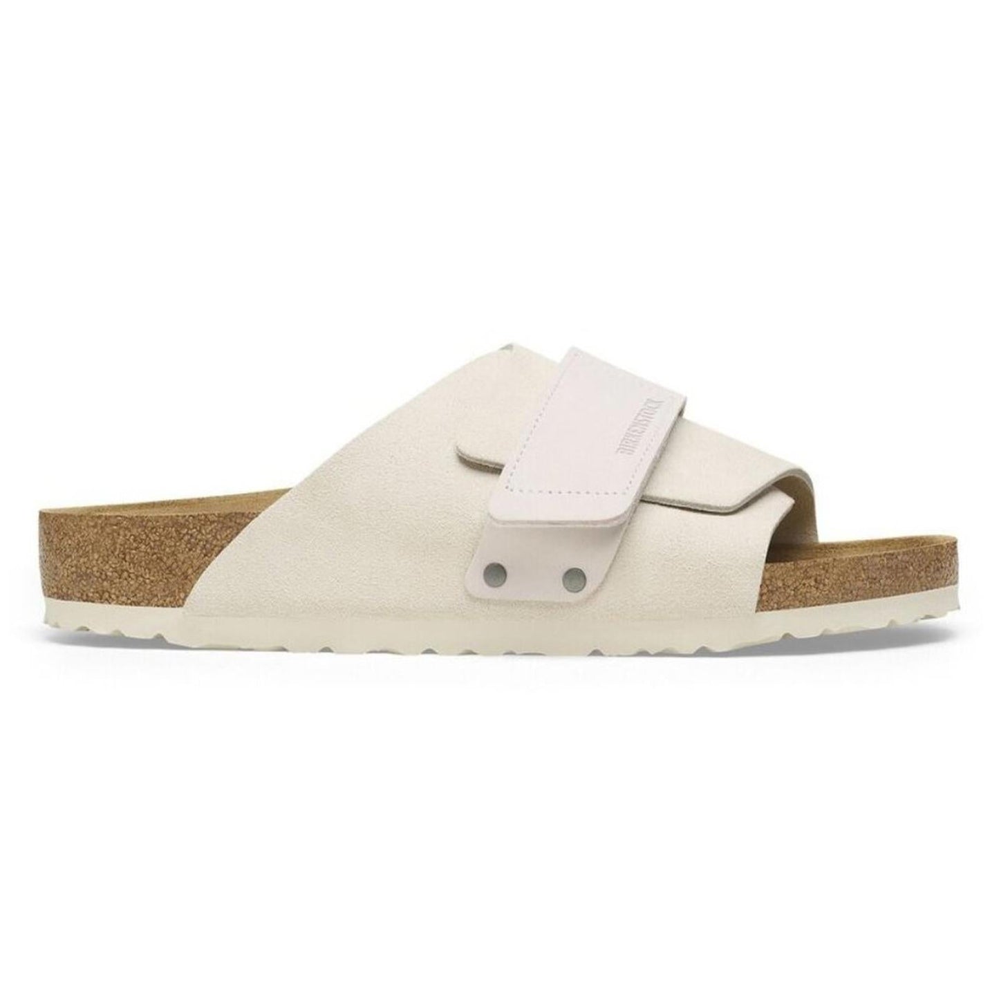 Kyoto Antique White Nubuck Suede Leather Sandals