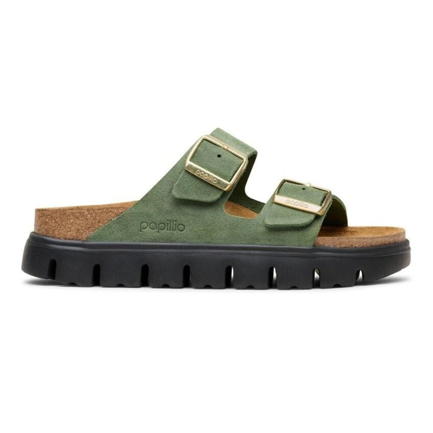Papillio Arizona Thyme Suede Leather Chunky Sandals