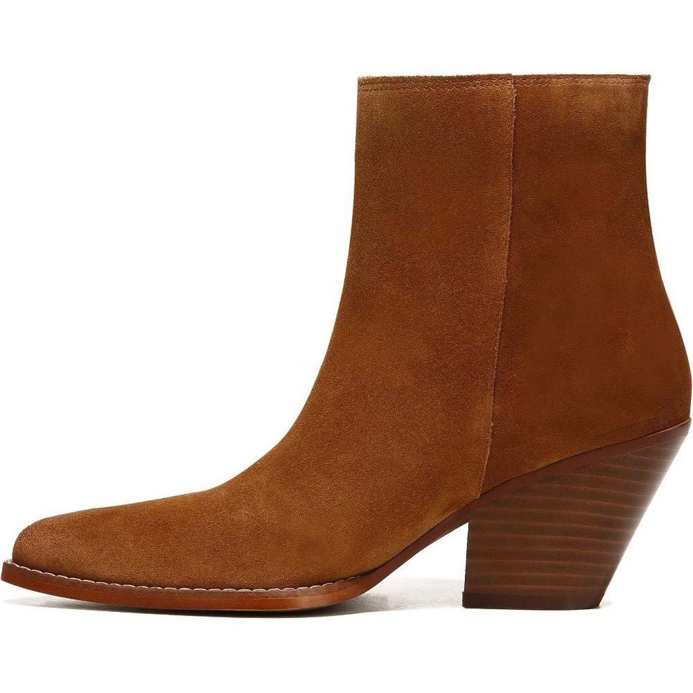 Jane Brown Suede Heeled Ankle Boots