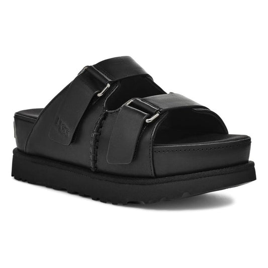 Goldenstar Black Hi Slide Sandals