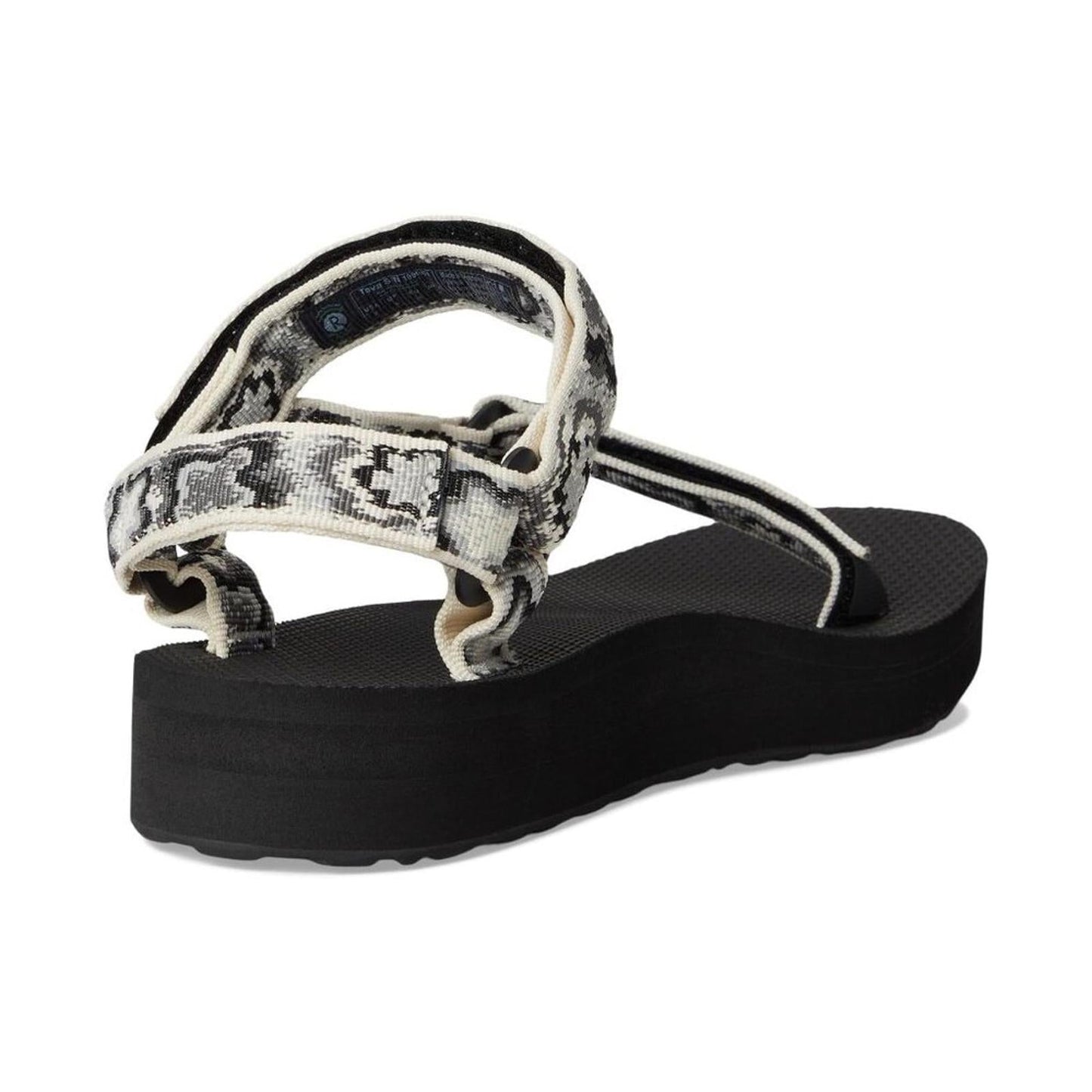 Midform Universal Neon Floral Black Strap Sandals