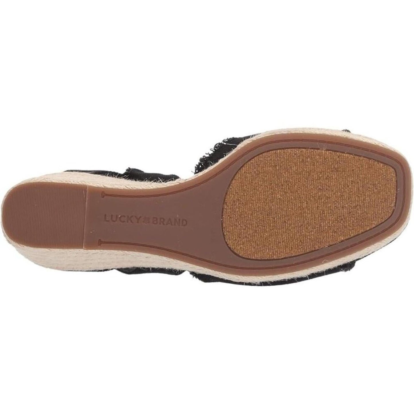 Mindra Black Espadrille Wedge Sandals