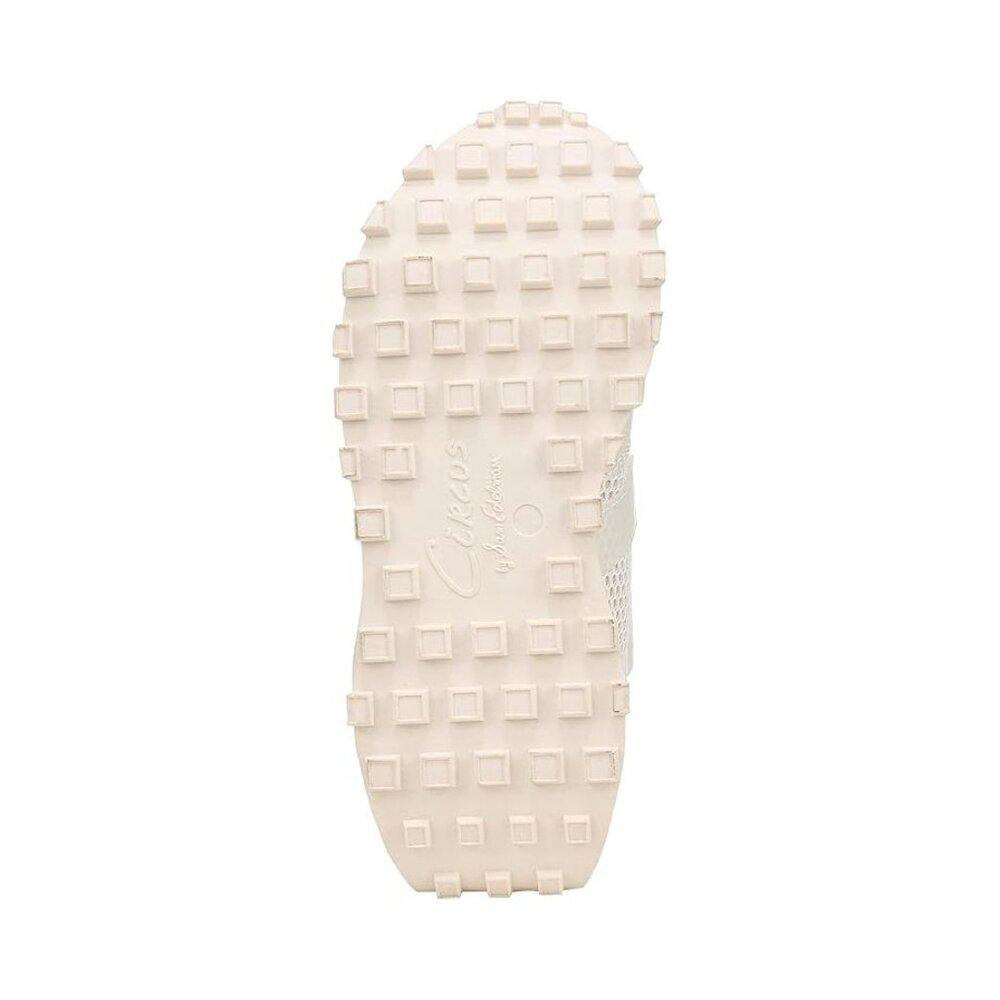 Devyn White Cream Lace Up Sneakers