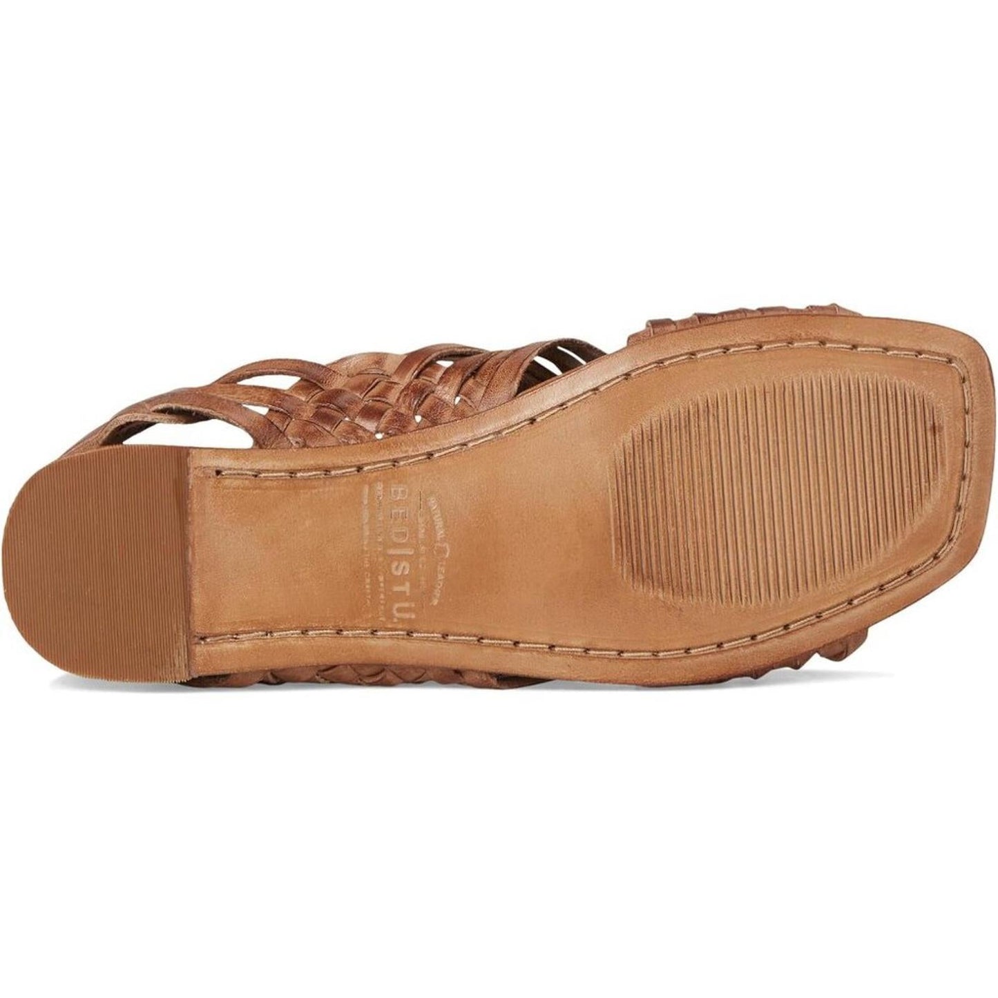 Lauren 2 Tan Leather Huarache Flat Sandals