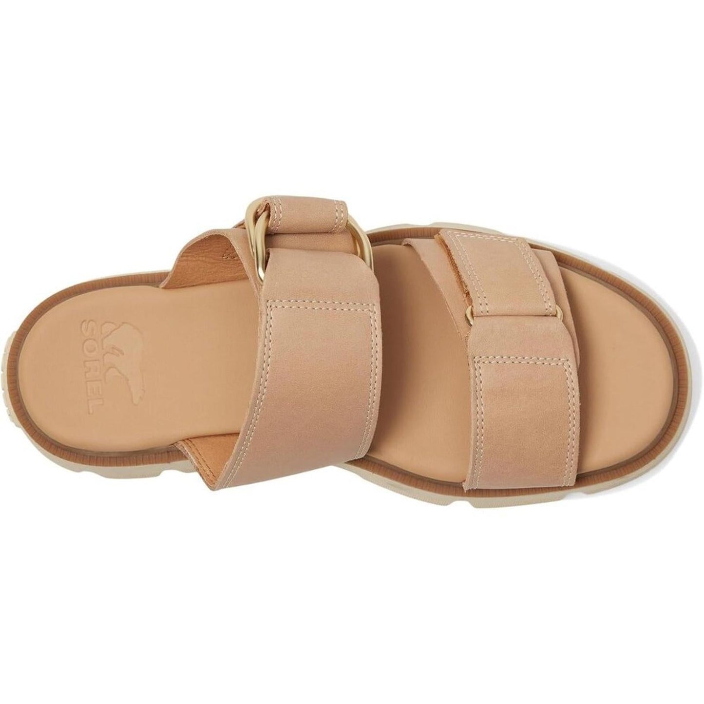 Rein CB Honest Beige Leather Slide Sandals