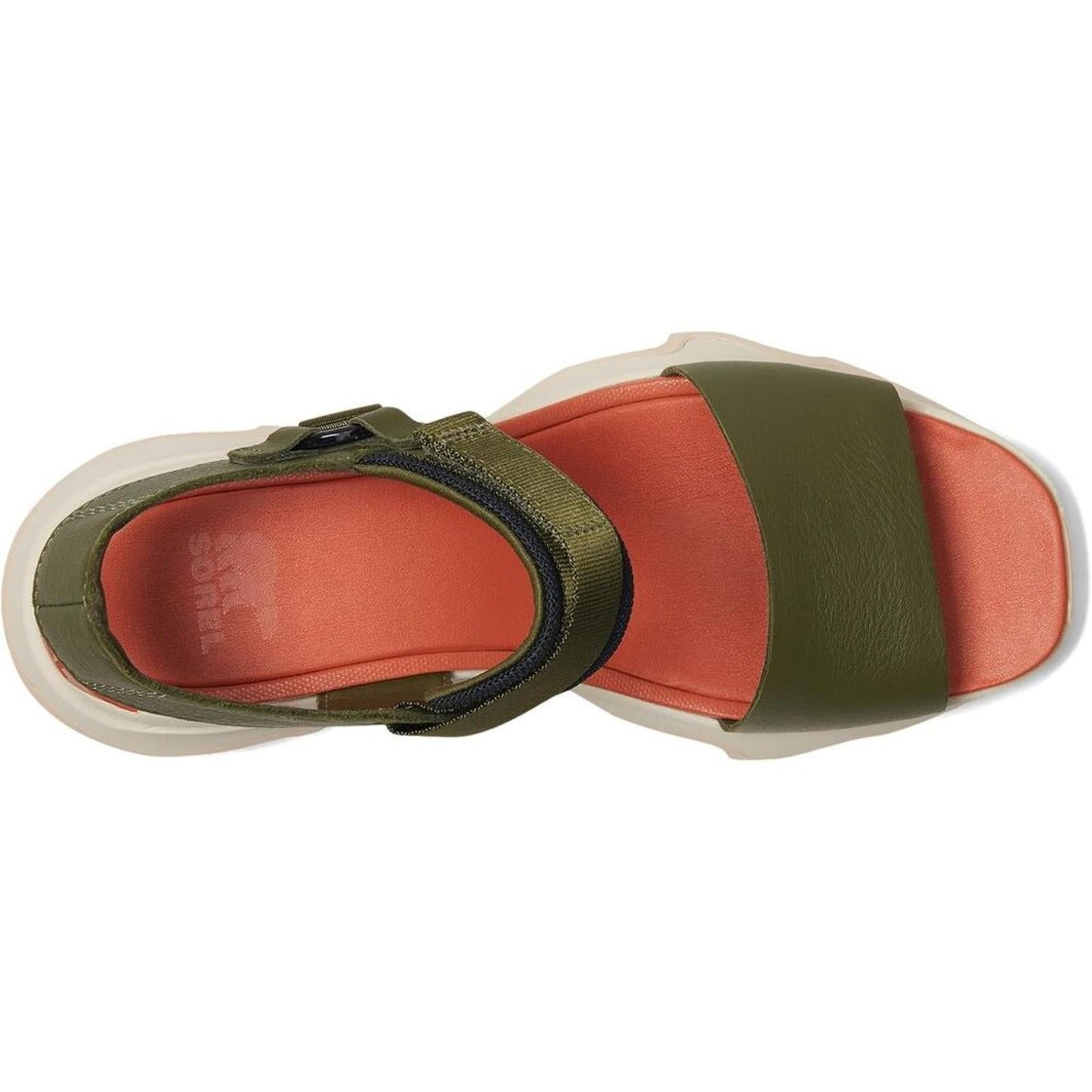 Kinetic Impact Utility Green Pearlescent Y-Strap High Sandals