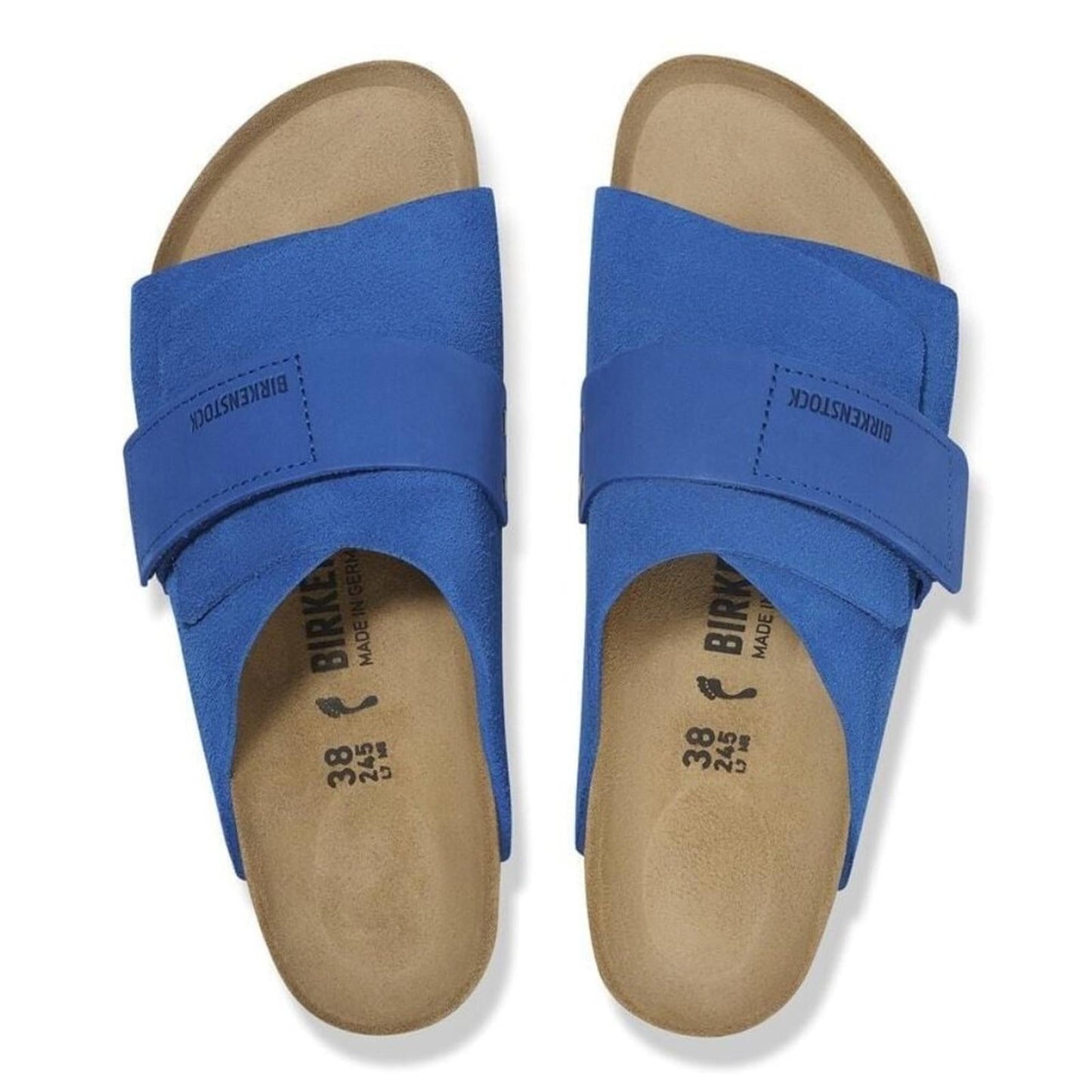 Kyoto Ultra Blue Nubuck Suede Leather Sandals