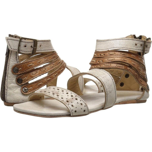 Artemis Nectar Tan Lux Leather Strappy Flat Sandals