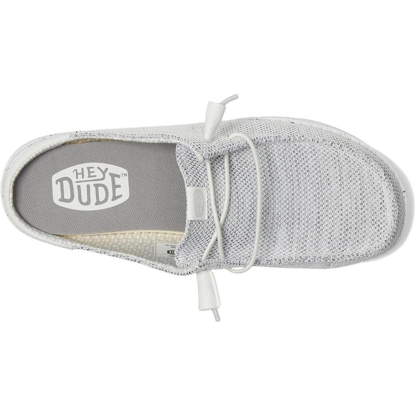 Wendy Stone White Slip Stretch Sox Casual Shoes
