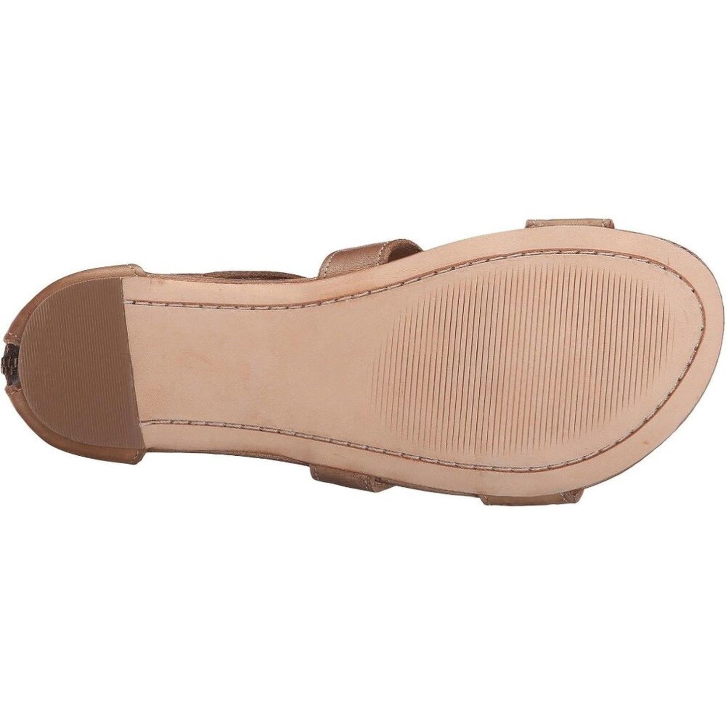 Artemis Tan Rustic Leather Strappy Flat Sandals