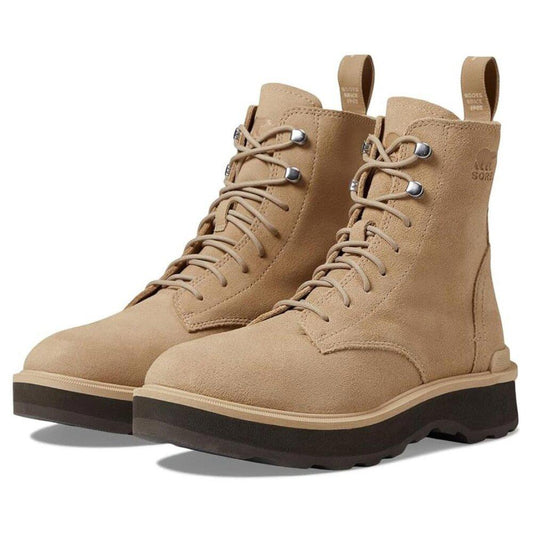 Hi Line Camel Buff Leather Lace Up Hiker Boot