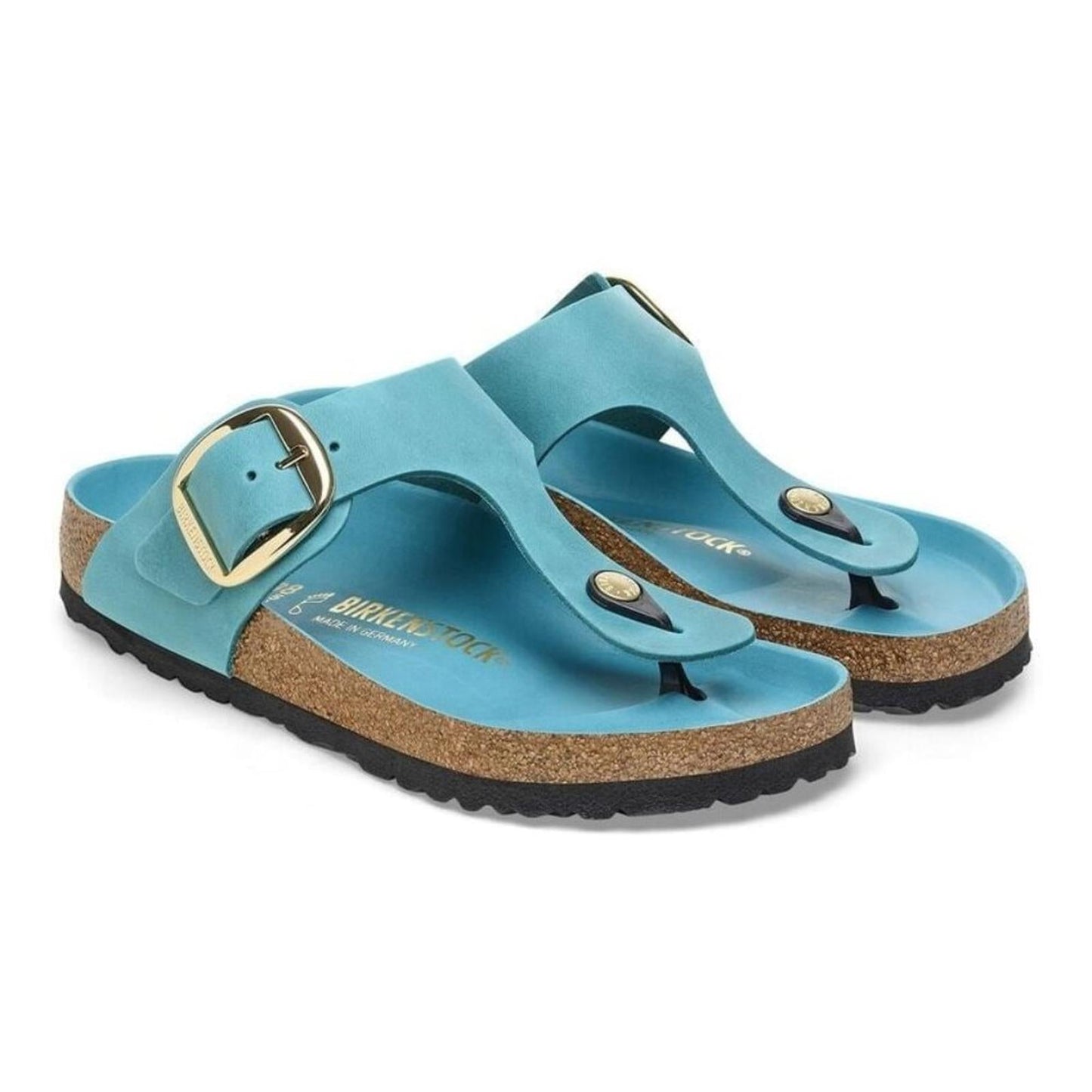 Gizeh Big Buckle Bicay Bay Oiled Leather Sandals