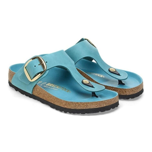 Gizeh Big Buckle Bicay Bay Oiled Leather Sandals