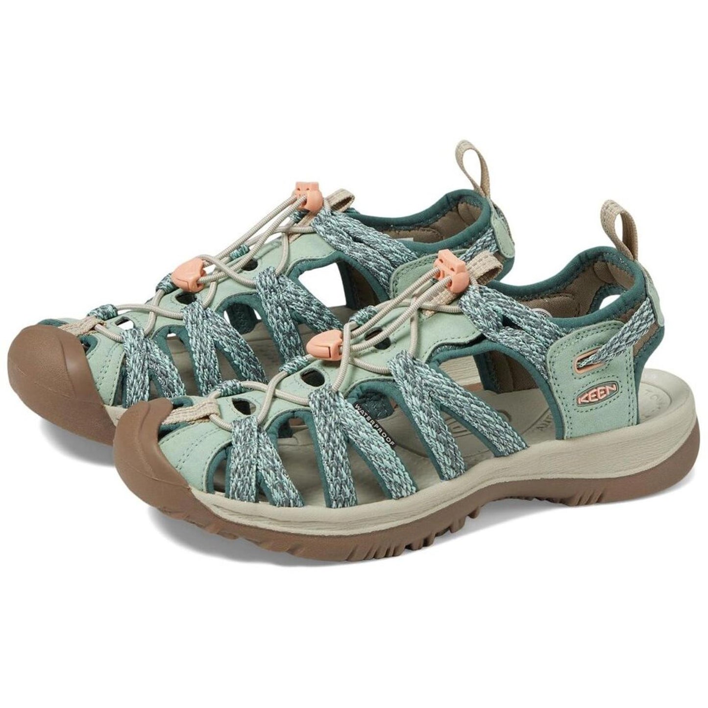 Whisper Granite Green Peach Parfait Sandals