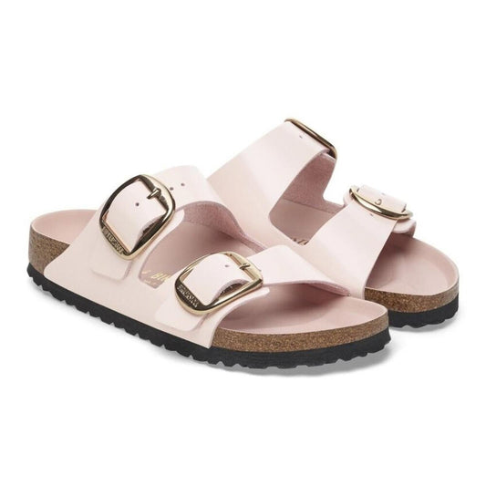 Arizona High-Shine Light Rose Buckle Sandals