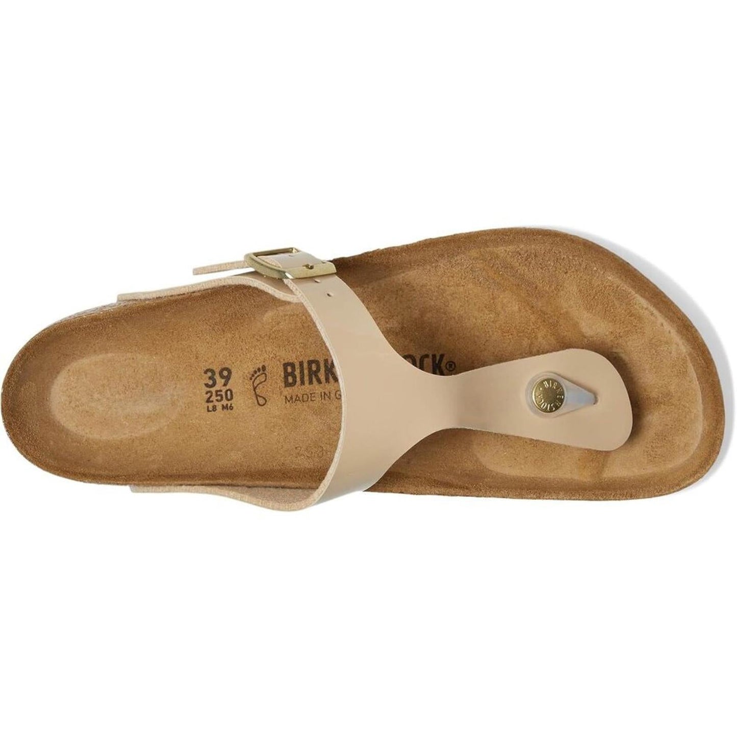 Gizeh Sand Patent Leather Sandals