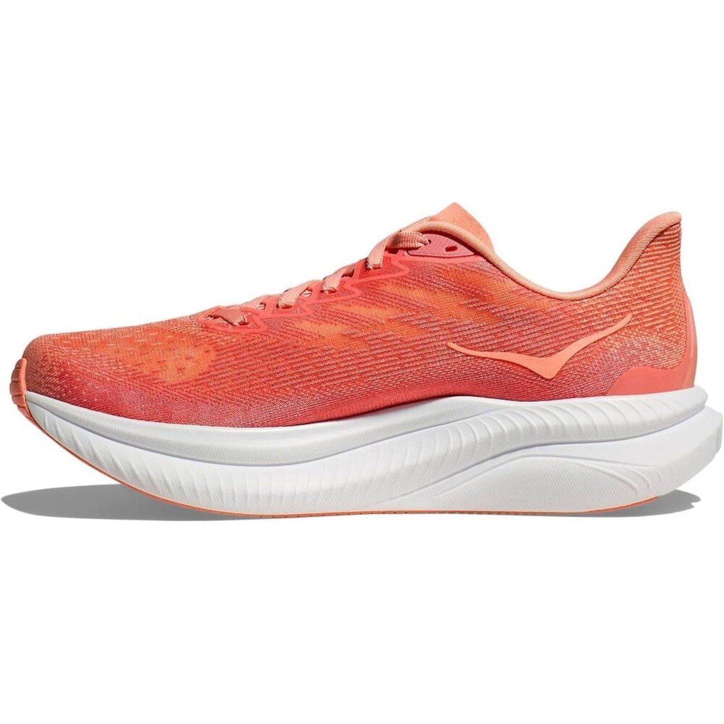 March 6 Guava White Lace Up Sneakers