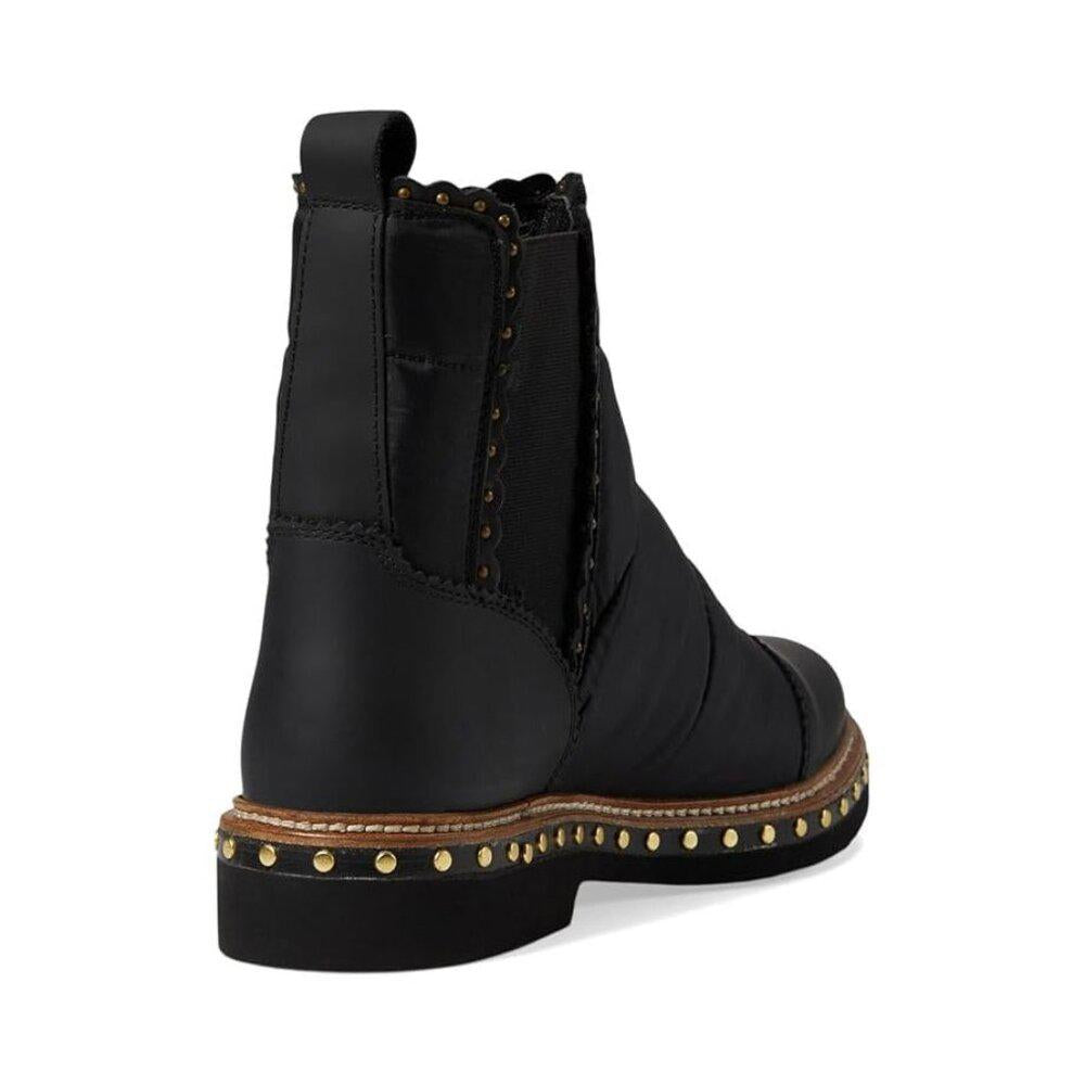 Atlas Black Puffer Chelsea Boots
