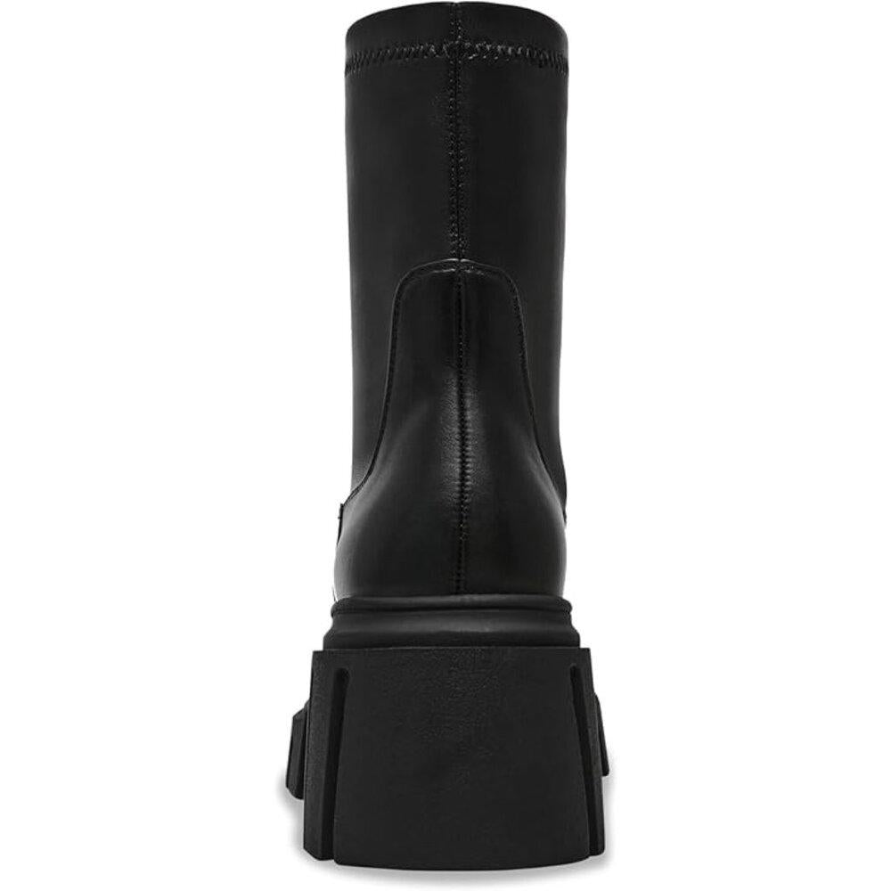 Boomba Black Lug Ankle Boots