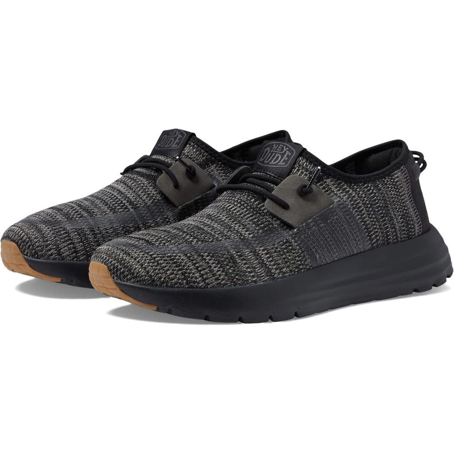 Sirocco Black Night Lace Up Casual Shoes