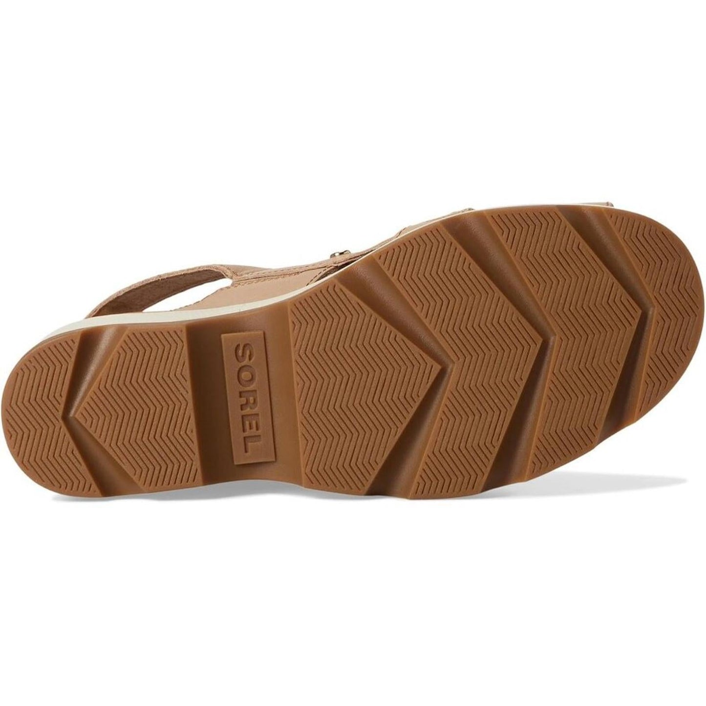 Joanie IV Honest Beige Leather Wedge Sandals